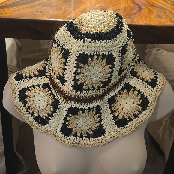 Anthropologie Accessories - Anthropologie Granny Crochet Bucket Hat